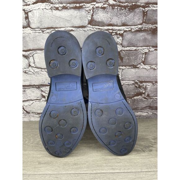 Donald J Pliner ELIO Black Leather Blue Pebble Lace Chukka Ankle Boots Men 9M/42 - Picture 8 of 16